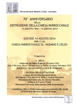 70° Anniversario della distruzione della Chiesa Parrocchiale
